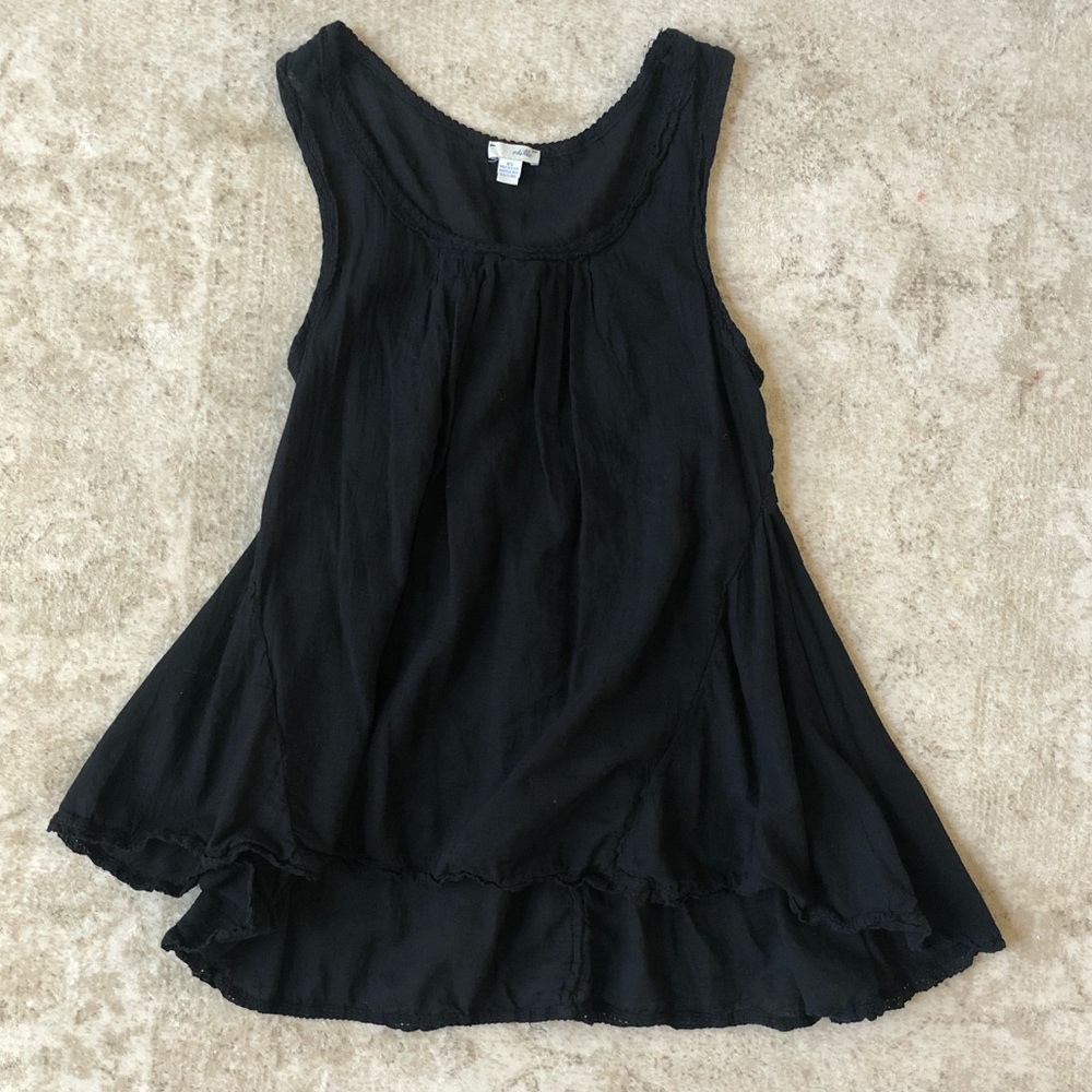 Anthropologie Odille Black Tank Tunic EUC XS.